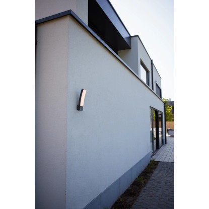 Lutec Zunanja stenska LED-svetilka Kira 17,3 W 31,1 x 8,3 x 11 cm antracitna