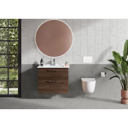 Talna ploščica Materia Basic granitogres temno siva mat kvadratna 60 cm x 60 cm