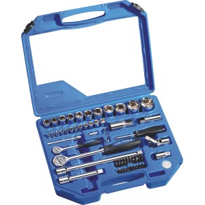 LUX-TOOLS Komplet nasadnih ključev Classic 1/4, 3/8, 1/2 55-delni