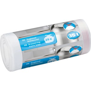 Vrečka za odpadke 35 l s potezno vrvico 25 kosov