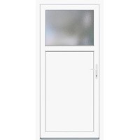 PVC stranska vhodna vrata K 504 bela 98 cm x 198 cm desno