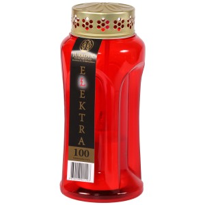 Elektronska nagrobna sveča Elektra 100 rdeča