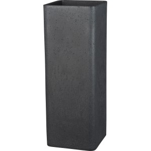 Scheurich Visoko korito za rastline Plaza High Ø 26,5 cm x 72,5 cm črni granit