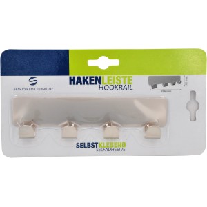 Siro Letvica s kljukicami 2178 Kovina Barva niklja Sijajna Samolepilna 156 mm