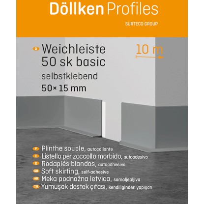 Pravokotna letev Bela barva 48 mm x 13 mm Dolžina 10000 mm