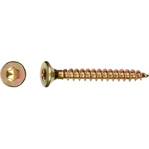 LUX Uni. vijak z ugrezno glavo in TX utorom Ø 4,5 x 16 mm rum. pocink. 20 kos