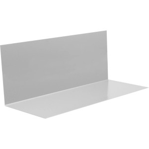 Kotna pločevina brez vodnega zgiba mere 250 mm x 2000 mm iz aluminija