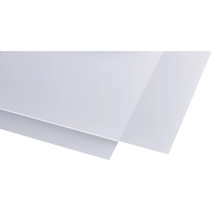Plošča iz akrila 3 mm gladka mehka bela 1000 mm x 1000 mm