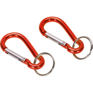 Vponka aluminijasta 50 mm rdeča 2 kos