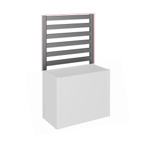 Rešetka Biohort (1 kos) za vel. stranice 1 m 100 temno siva kovinska