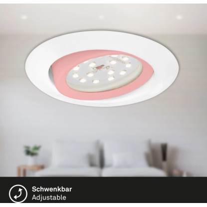 Briloner LED vgradna svetilka bela