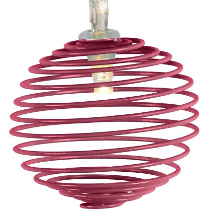 Solarna svetlobna LED-veriga Pisana 10 LED spiralnih latern