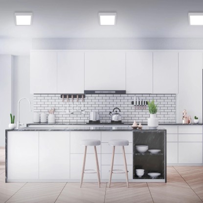 Briloner LED stropna in stenska svetilka Fire mat kromirana