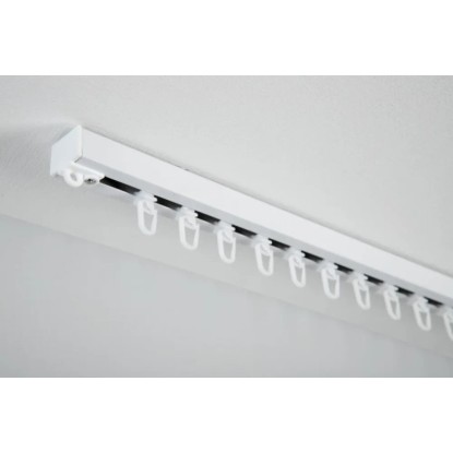 Gardinia Komplet aluminijastih vodil za zavese LUNA 1-kanalno Bela 160 cm