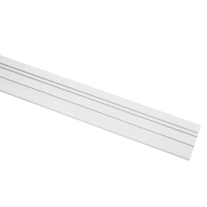 Gardinia Aluminijasto vodilo za zavese 2-kanalno Belo 200 cm