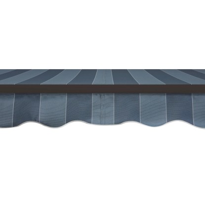 Markiza s pregibnimi rokami Aventura 300 cm x 200 cm, modro-siva črtasta