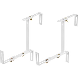 Nosilec za balkonsko korito bela 3-dimenzionalno nastavljiv