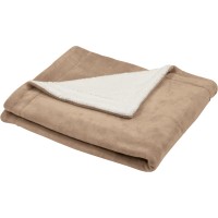 Odeja iz flisa Sherpa 130 cm x 150 cm bež