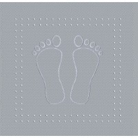 Kleine Wolke Podloga za tuš Foot 55 cm x 55 cm siva