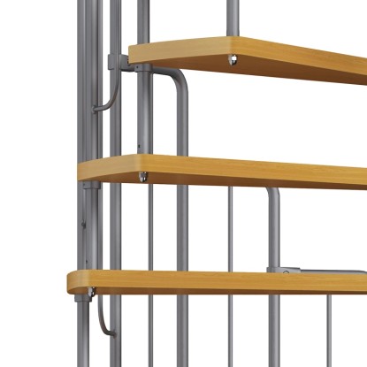 Spiralne stopnice Barcelona Les/kovina z ograjo Ø 138 cm FSC®