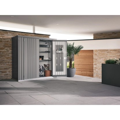 Biohort Vrtna lopa vel. 150 kremenčevo siva kovinska 183 cm x 155 cm x 83 cm