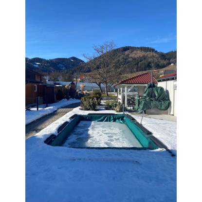 Zimska folija Summer Fun siva za pravokotne bazene 8 x 4 m brez vreč za vodo