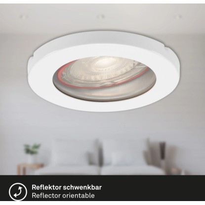 Briloner LED vgradna svetilka bela