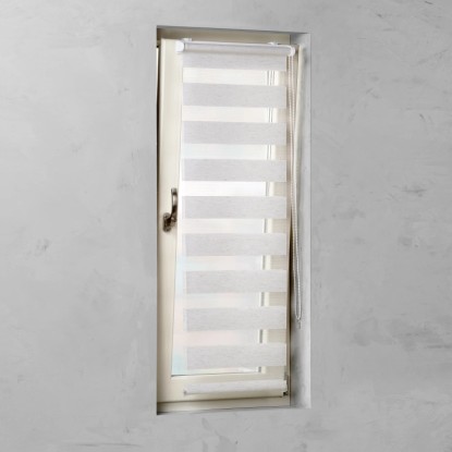 Cocoon Easy Fix dvojna dnevna rolo zavesa lan 45 cm x 150 cm