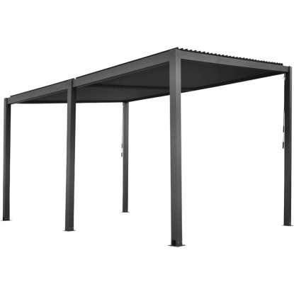 Floraworld Pergola z lamelno streho antracitna