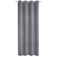 Zavesa s kovinskimi očesci Blackout Mia Antracit 245 cm x 140 cm