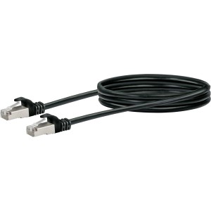 Mrežni kabel CAT 6 (SF/UTP) Schwaiger vtič RJ45 > vtič RJ45 50 cm Črn