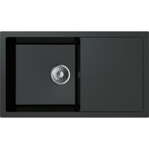 Miló Vgradno korito Blissano 76 Granitni kompozit Črn