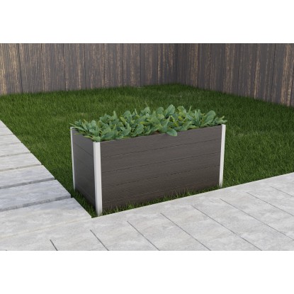 Visoka greda iz WPC 150 cm x 70 cm x 75 cm