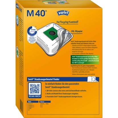 Swirl MicroPor Plus Vrečka za sesalnik M40/54