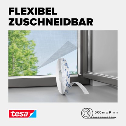 tesa Mreža proti mrčesu Sprijemalni trak Nadomestni zvitek 560 cm
