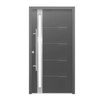 Splendoor Vhodna vrata Thermospace Atlanta Classic 110 cm x 210 cm antracit leva