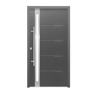 Splendoor Vhodna vrata ThermoSpace Atlanta 110 cm x 210 cm antracit tečaj levo