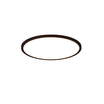 Reality Stropna LED-svetilka Aureo 1-plamenska črna mat Ø 40 cm