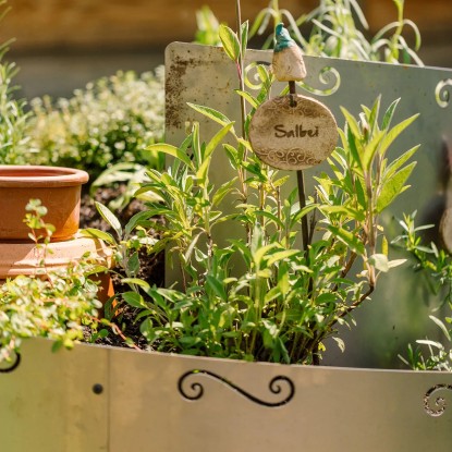 Bellissa Zeliščna spirala pocinkana 80 cm × 140 cm × 130 cm