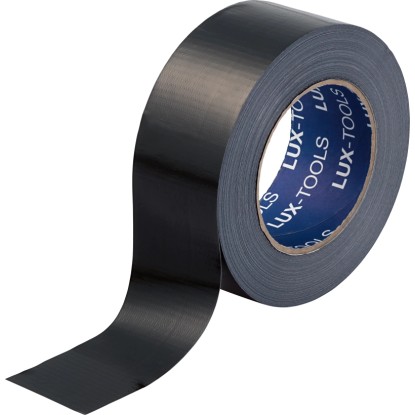 LUX-TOOLS Tkaninski trak 50 mm x 50 m Crn