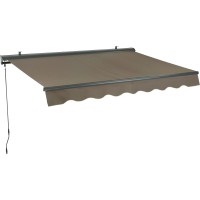 OBI Markiza z zaščitno prevleko 400 cm x 250 cm Taupe Motorizirana