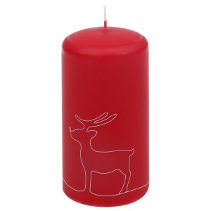 Steinhart Voščena sveča Im Wald 11 x 5,7 cm rubin