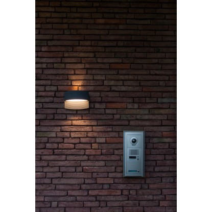 Lutec LED zunanja stenska svetilka Lotus antracitna