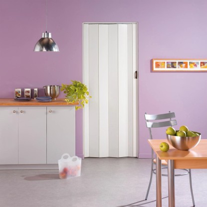 Zložljiva vrata Una bela 84 cm x 205 cm