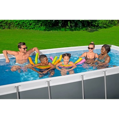 Bestway Bazen Steel Pro Max Frame 404 x 201 x 100 cm pravokoten siv