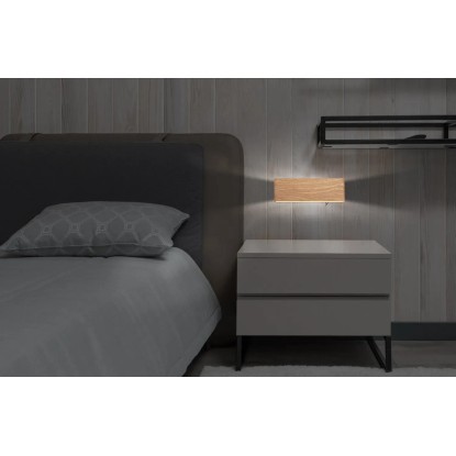 Globo Stenska LED-svetilka Siegfried videz lesa 22,5 x 8 cm