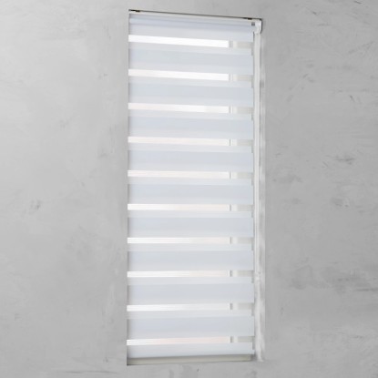 Cocoon Easy Fix dvojna dnevna rolo zavesa bela 90 cm x 220 cm