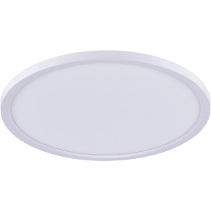 Just Light. LED-panel ultra raven Ø 40 cm bela