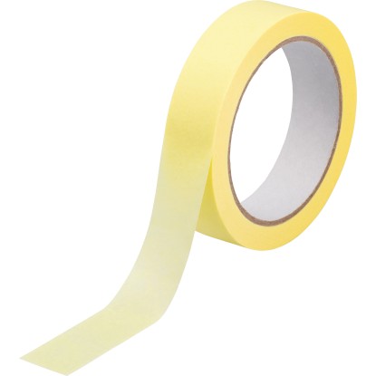 Papirni lepilni trak 25 mm x 40 m Rumen