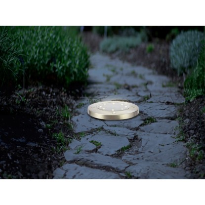 Solarna talna LED-svetilka Faenza Ø 11,5 cm x 13,5 cm 3 kosi